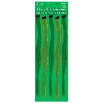 Amscan 193107 St. Patricks Day Green Hair Extensions