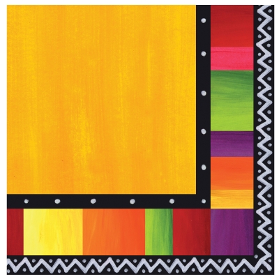 Costumes 203090 Fiesta Stripes Lunch Napkins