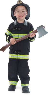 Costumes 156924 Firefighter Black Child Costume