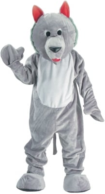 153641 Hungry Wolf Economy Mascot Adult Costume Size: One-size