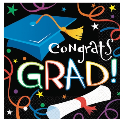 Amscan 202313 Grad Celebration Graduation Lunch Napkins