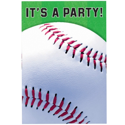 Amscan 191553 Baseball Invitations