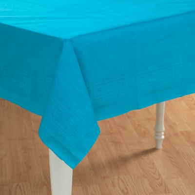 Creative Converting 170132 Turquoise Paper Tablecover