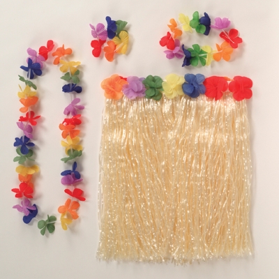 Creative Converting 136868 Child Size Hula Skirt Set