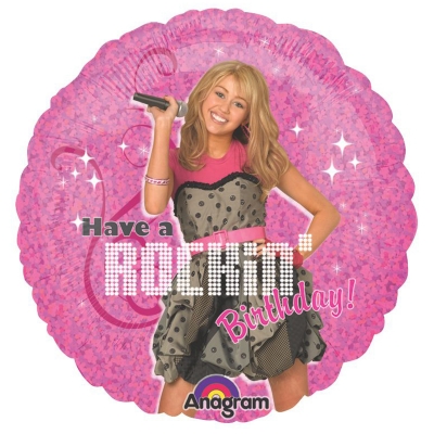 Party Destination 158128 Hannah Montana Rock the Stage 18 in. Foil Balloon