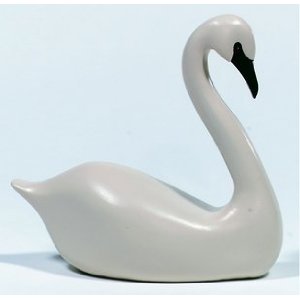 15211vb 12 In. Southport Swan - Vintage Blanc