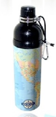 Good Life Gear SF6013 MAP 24 oz. BPA Free Water Bottle  Map