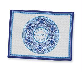 Judaica AVJMC23882 8"x 10"Matzah Cover Silk Afikomen