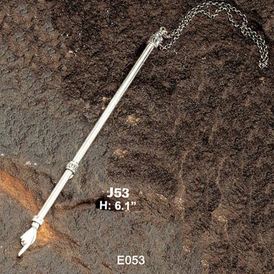 Judaica BZYADJ053 Sterling Silver Pointer Yad for Torah Reader