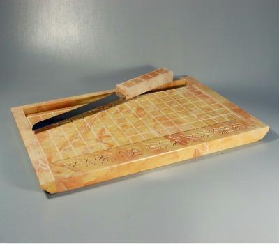 Lachmaniya Jerusalem Stone Challah Board Set