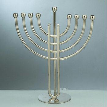 Judaica RLMH21 Modern Classic Menorah Silver