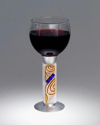 Judaica SBKCXA Vortex Amber Kiddush Cup
