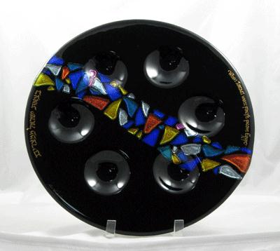 Parting of the Sea Seder Plate by Tamara Baskin