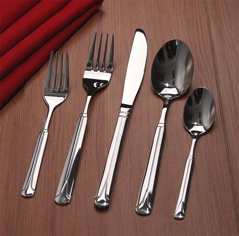 Lorenzo Import RubySAT RubySat 1810 Stainless Steel And Satin#44; 72 Piece Flatw