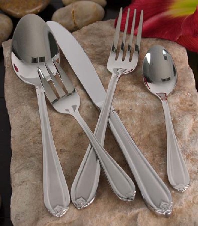 18-10 Stainless Steel And Satin 84 Piece Flatware Set