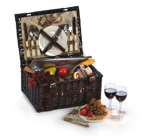 Picnic Plus Psb269 Copley 2 Person Picnic Basket Brown Willow