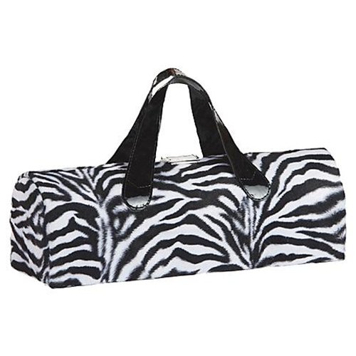 Picnic Plus Psm-112Z Carlotta Clutch Wine Bottle Clutch- Zebra Fur
