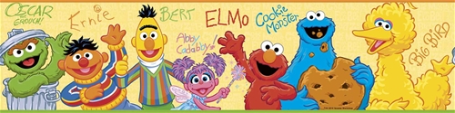 Roommates RMK1463BCS Sesame Street Peel  Stick Border