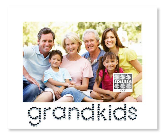 Sixtrees Picture Frame GT93046 Glass Rhinestone Grandkids