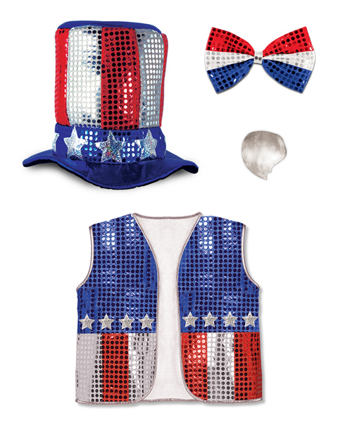 Beistle 60714B Uncle Sam Set Costume