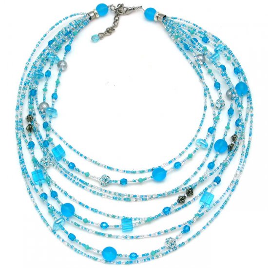 Co096 Cascade Necklace - Turquoise