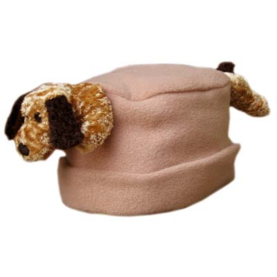 Bearhands Fhs-fld-cam S Hat Fleece Floppy Ear Dog On Camel - Small