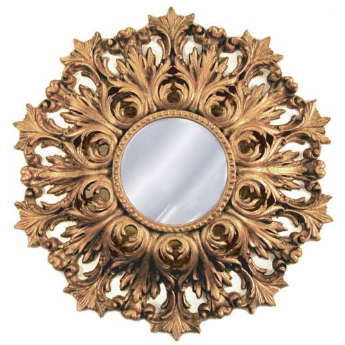 8025e Ag Rococo Mirror Antique Gold