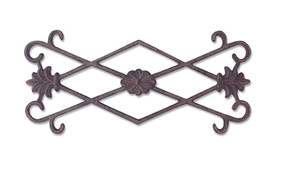 6763wi Open Scroll Overlay- Wrought Iron
