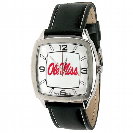 Game Time COL-RET-MIS Mississippi Univ. Mens Retro Watch