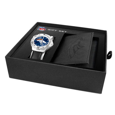 Game Time NFLWWGDEN Denver Broncos Watch and Wallet