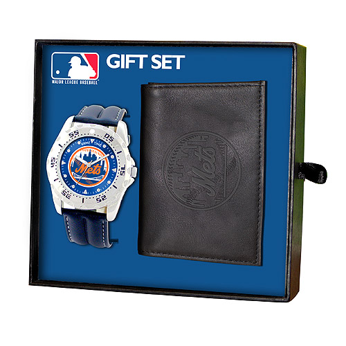 Game Time MLBWWGNYM New York Mets Watch and Wallet Gift Set