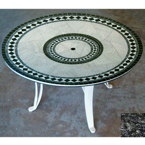 Universal Style Fire Table-29 In. Tall X 60 In. Diameter Morocco Design Earth Tone Granite Colors Bronze Powder Coat