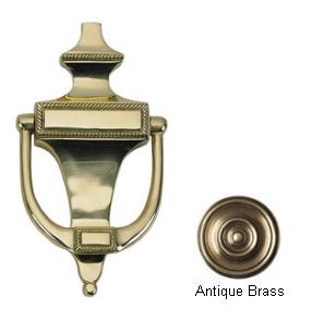 A06-k0400-609 Rope Door Knocker 6-.50 In. Antique Brass
