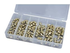 110 Piece Metric Grease Fitting Assortment