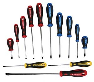 Atd Tools Atd-6255 13 Piece Screwdriver Set In Blow-molded Case