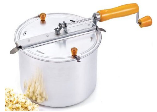 Neway NC00265 6.5 Quart Aluminium Popcorn Popper Stovetop