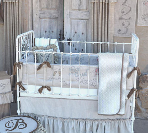 Persnickety 608866013327 French Farmhouse 3pc Crib Bedding Set