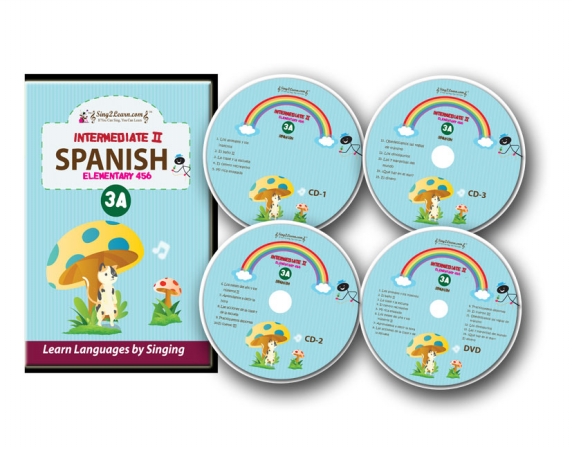 Spanish-3a-combo Intermediate 2 Spanish Dvd-cd-hb 301-315
