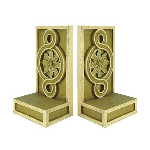 Sterling Industries 930942 Pair Medallion Scroll Bookends