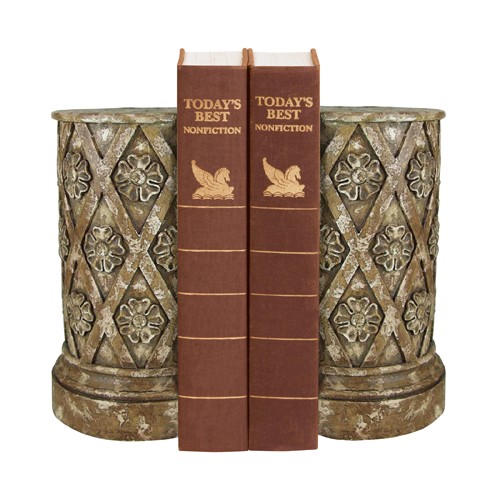 Sterling Industries 931170 Pair Floral Lattice Bookends