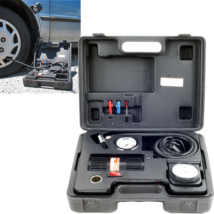 Trademark Tools Portable Air Compressor Kit With Light