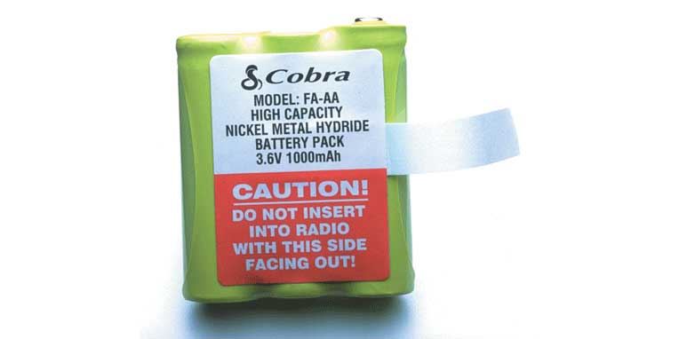 Cobra FAAA Battery Pack for Some FRS Radios
