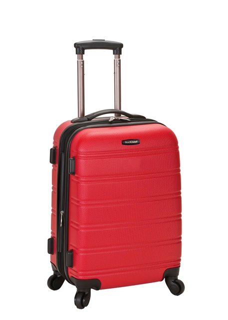 Rockland F145-red Melbourne 20 Inch Expandable Abs Carry On