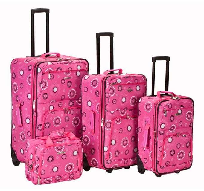 4 Pieces Luggage Set - Pink Pearl