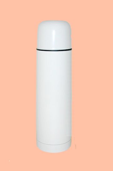 Sf1005 Wht 16 Oz. Thermal Hot-cold Bottle With Black Carrying Case - White