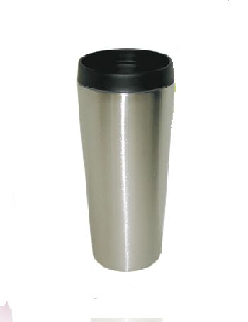 Good Life Gear SF3007 SIL 16 oz. HotCold Travel Mug With Screw On Lid Silver