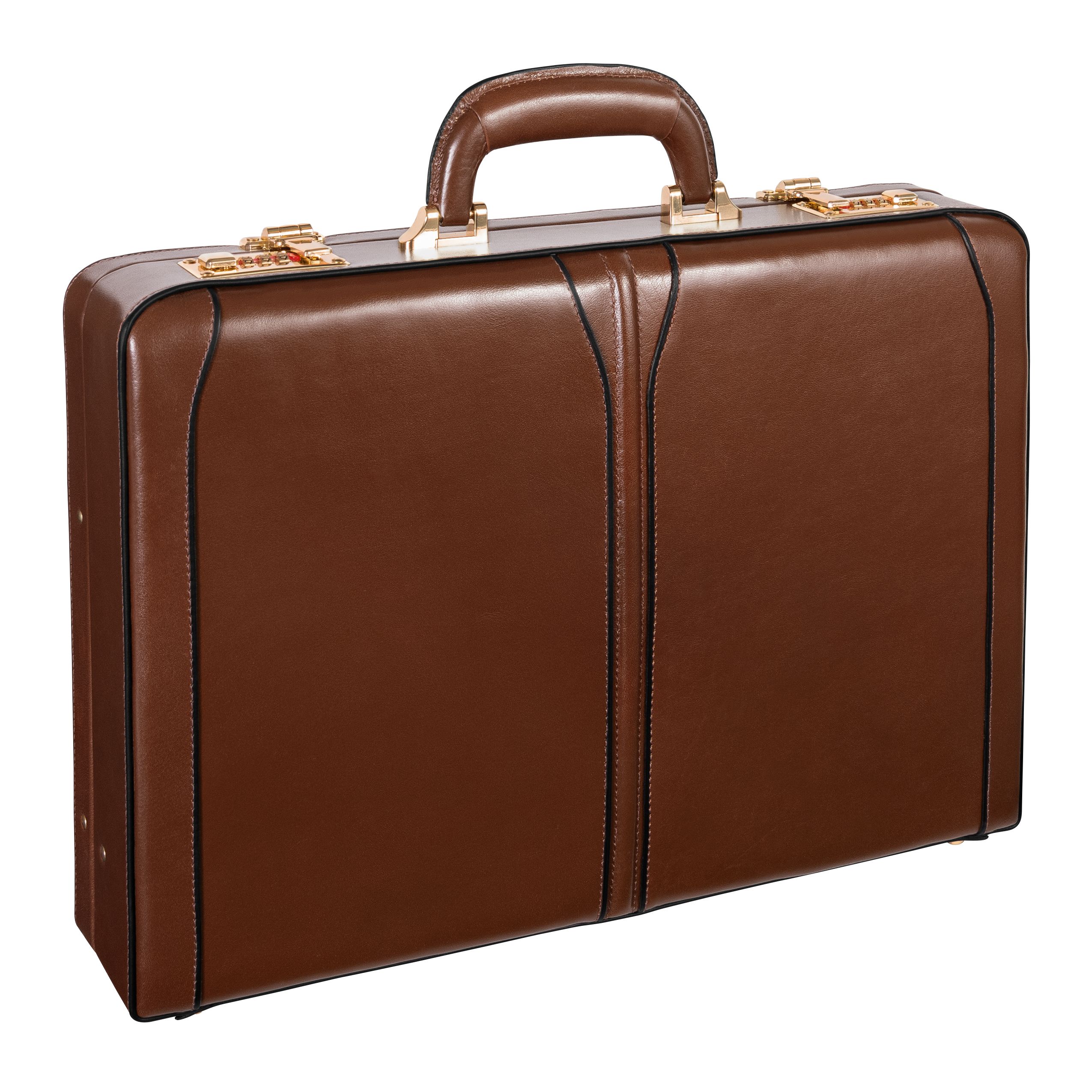 Mcklein 80454 Lawson 80454- Brown Leather Attache Case