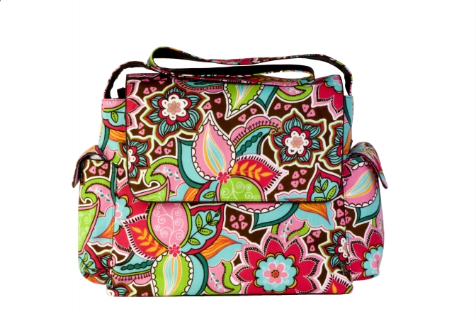 OiOi Baby Bags 6087 Messenger Bag Floral BouquetPink