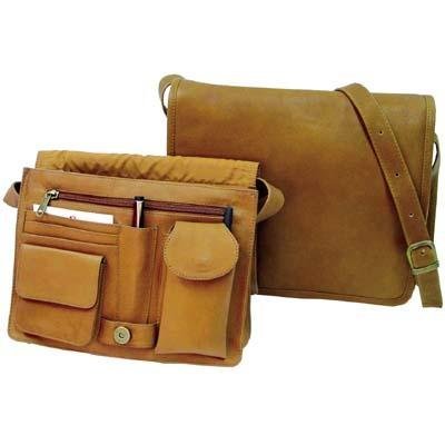 9033 Large Handbag With Organizer - Saddle