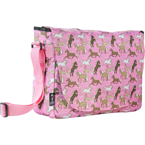 Wildkin 38020 Horses in Pink Laptop Messenger Bag
